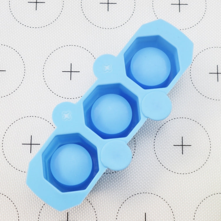 2 PCS 3 Grid Silicone Diamond Ice Tray Succulent Flower Pot Mold DIY Plaster Mold, Ink Green, Blue, Green