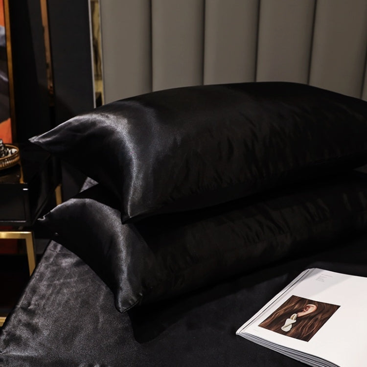 1 Pairs Ice Silk Pillowcase Home Textile Bedding, Size:, 50x75cm