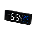0715 Voice-activated LED Mute Date Temperature Display Electronic Clock, Black Surface Blue Light, Black Surface Green Light, Black Surface Red Light, White Shell Blue Light, White Shell Green Light, White Shell Red Light, Black Shell Blue Light       ...