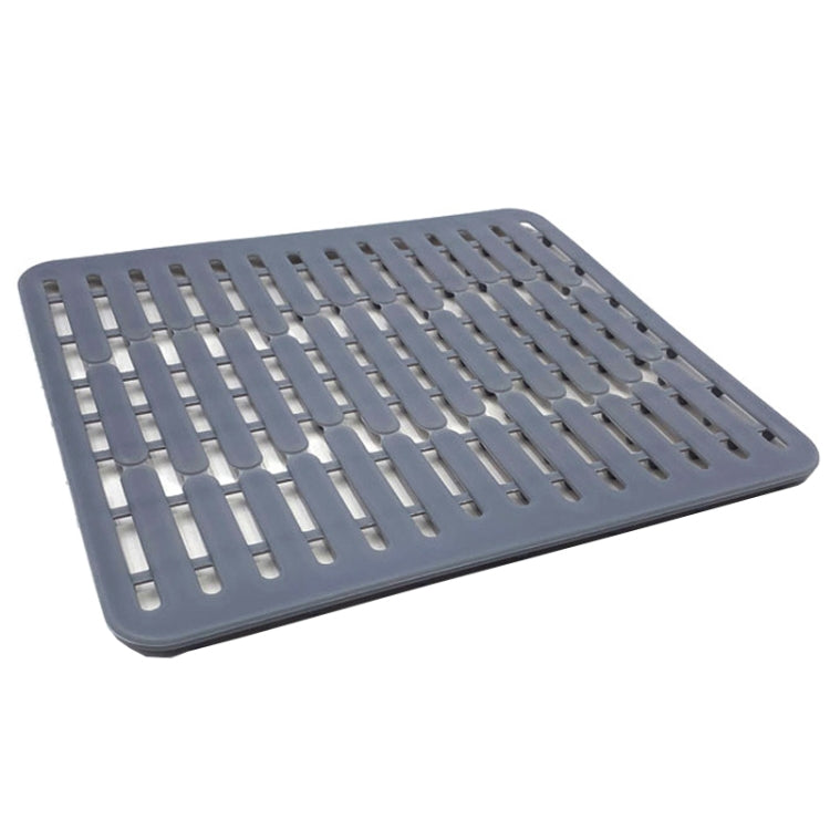 Multi-Functional Silicone Sink Pad Non-Slip Thermal Insulation Drain Pad, Color:, Gray, Yellow