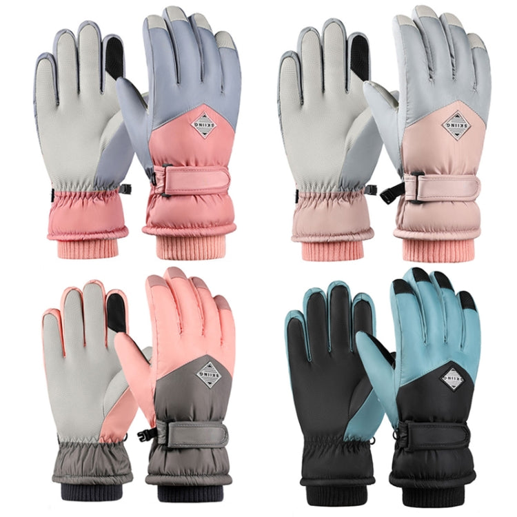 1 Pair Winter Fleece Thickened Warm And Windproof Outdoor Riding Motorcycle Gloves, Free Code