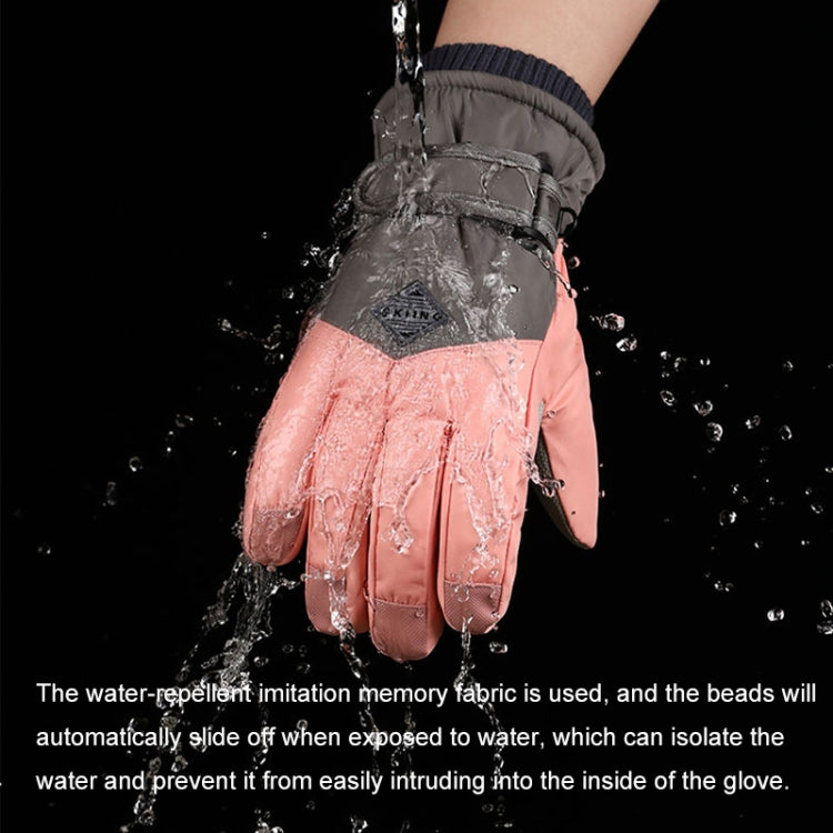1 Pair Winter Fleece Thickened Warm And Windproof Outdoor Riding Motorcycle Gloves, Free Code