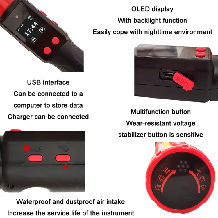 Air Blow Alcohol Tester Alcohol Concentration Test Stick, Test Stick