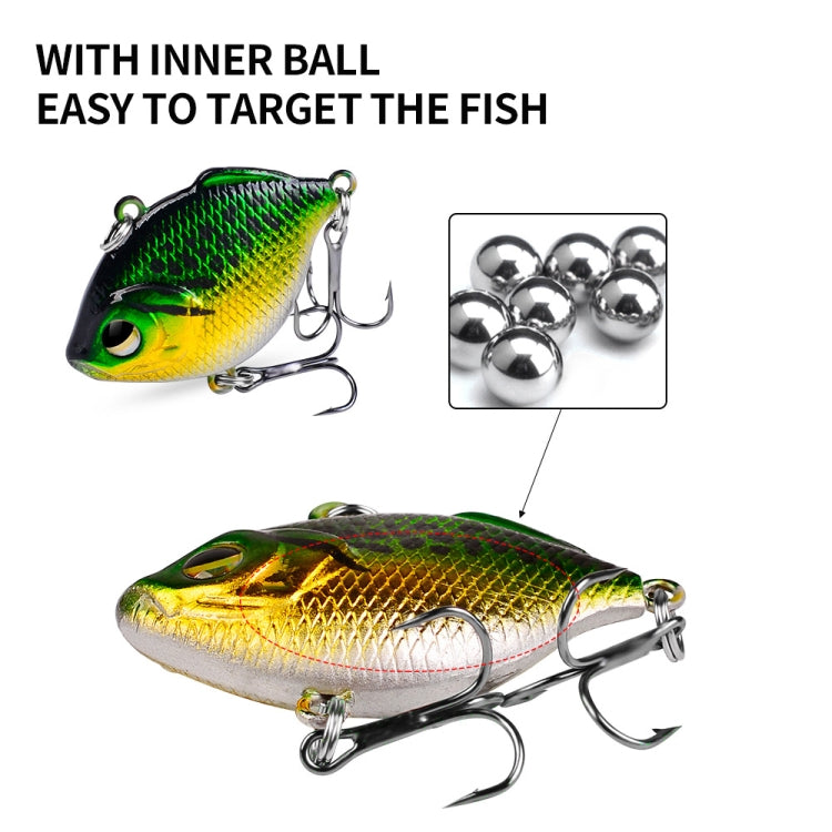 3 PCS PROBEROS DW1044 4.5cm/8.5g Lure Fake Bait Iconic Plastic VIB Hard Bait, DW1044 G, DW1044 H, DW1044 A, DW1044 B, DW1044 C, DW1044 D, DW1044 E, DW1044 F