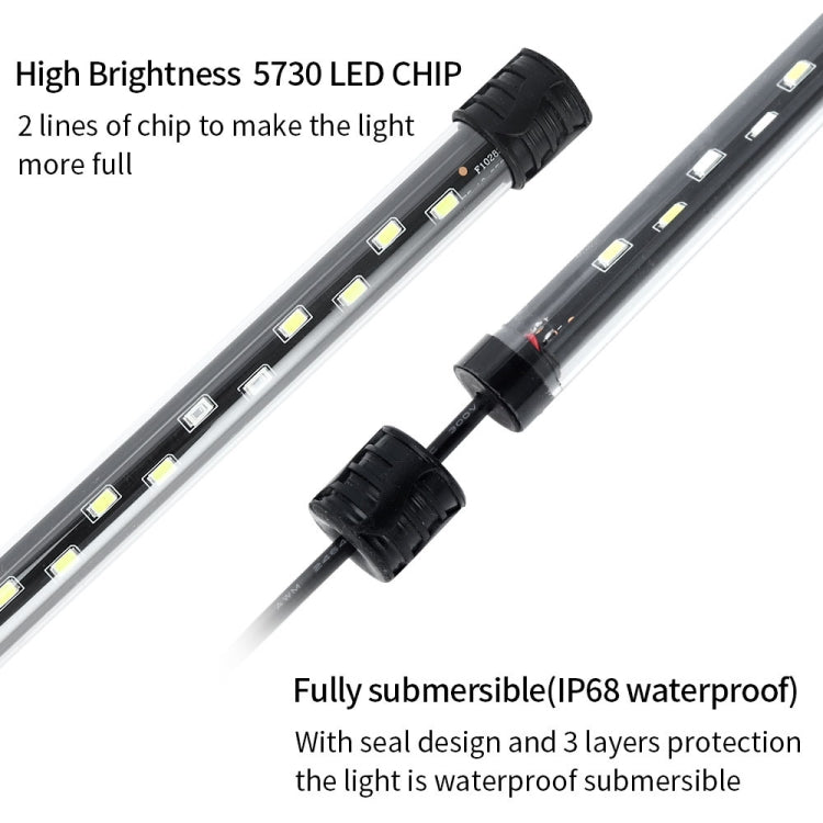 90-260V Aquarium Diving Light LED Fish Tank Light, Q20BW Blue+White Light, Q30BW Blue+White Light, Q40BW  Blue+White Light, Q50BW Blue+White Light, Q60BW  Blue+White Light, Q20CF RGB Light, Q30CF  RGB Light, Q40CF  RGB Light, Q50CF  RGB Light          ...