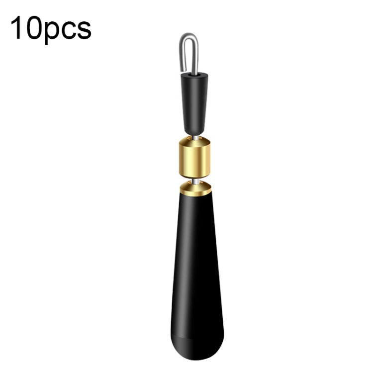 10 PCS Quick Change Floater Sliding Copper Head Rotating Floater, Small, Medium, Large