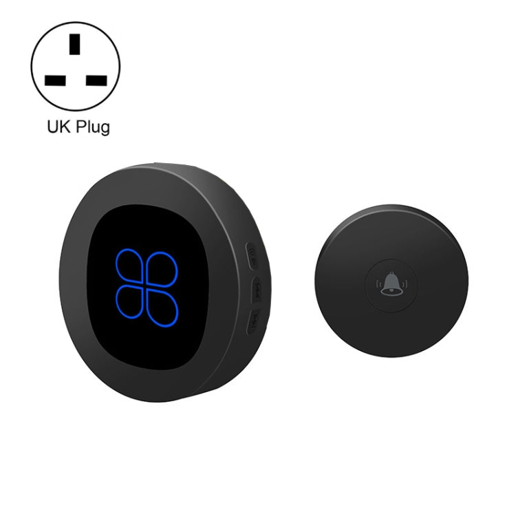 R16 1 For 1 Smart Wireless Self-Powered Hotel Home Electronic Call Doorbell, R16 UK Plug Black, R16 EU Plug White, R16 EU Plug Black, R16 US Plug White, R16 US Plug Black, R16 UK Plug White
