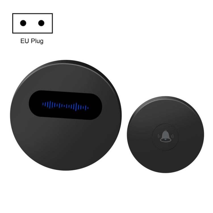T10-1 1 For 1 Lighting Self-Power Generation Wireless Intelligent Anti -Rainwater Doorbell, T10-1 UK Plug Black, T10-1 EU Plug White, T10-1 EU Plug Black, T10-1 US Plug White, T10-1 US Plug Black, T10-1 UK Plug White