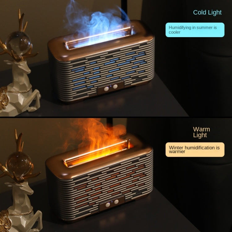 350ml Simulated Flame Aromatherapy Humidifier With Timing Function