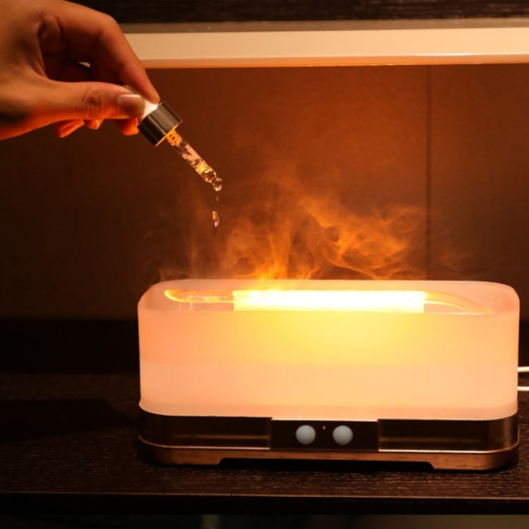 350ml Simulated Flame Aromatherapy Humidifier With Timing Function