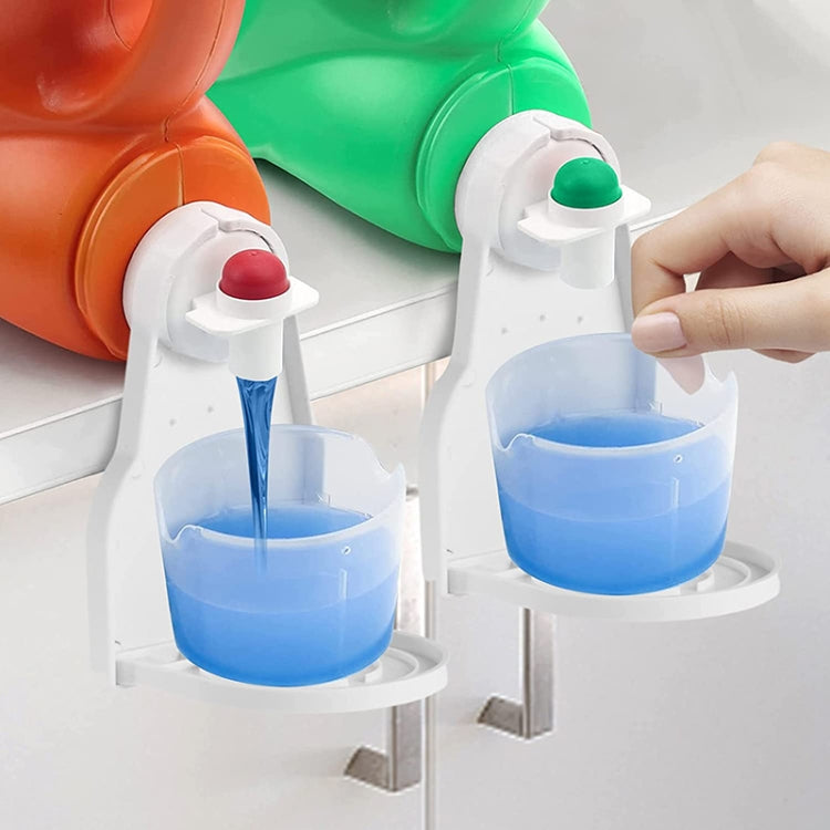 Foldable Laundry Detergent Drip Catcher Tray Cup Holder Soap Dispenser Gadget, White, Black, Yellow, Red