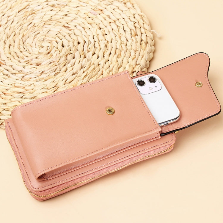 Shoulder Crossbody Bag Large Capacity Ladies Long Purse Mobile Phone Bag, Style 3 Yellow, Style 3 Red, Style 3 Blue, Style 3 Black, Style 3 Pink, Style 3 Apricot
