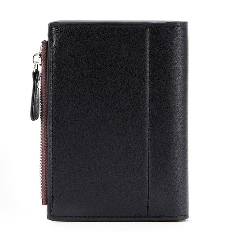 BEEDOVR 9902 Men Short Wallet Multi-card Zipper ID Bag, BEEDOVR 9902 Black, BEEDOVR 9902 Brown