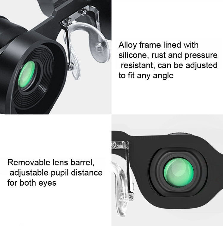 D-1548 10x HD Adjustable Focus Fishing Binoculars,Spec:, Only Binoculars, With Grey Polarised Lens, With Yellow Polarised Lens, With Red Polarised Lens, With Grey+Yellow Polarised Lens, With Tricolour Polarised Lens