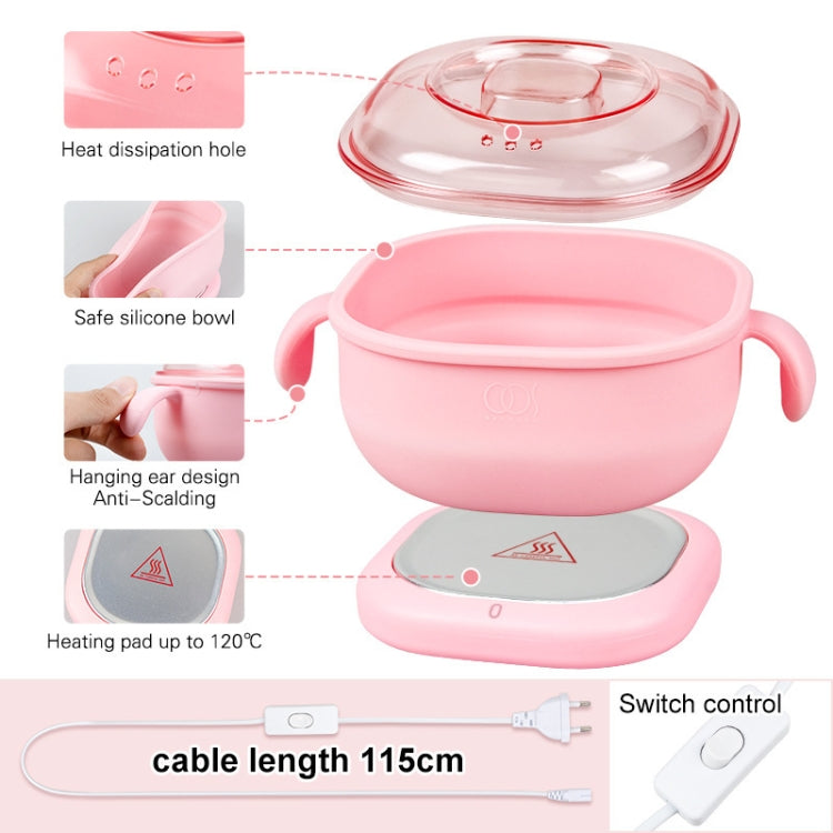 100W 400ML Wax Heater Foldable Silicone Hair Removal Wax Machine, EU Plug 220V, US Plug 110V