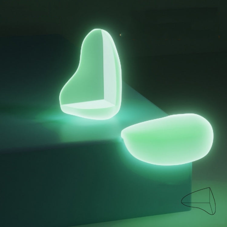 10 PCS Luminous Anti-bump Corner Transparent Coffee Table Corner Protector,Style:, L-shape, Teardrop, Butterfly Type