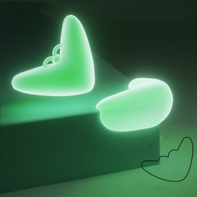 10 PCS Luminous Anti-bump Corner Transparent Coffee Table Corner Protector,Style:, L-shape, Teardrop, Butterfly Type