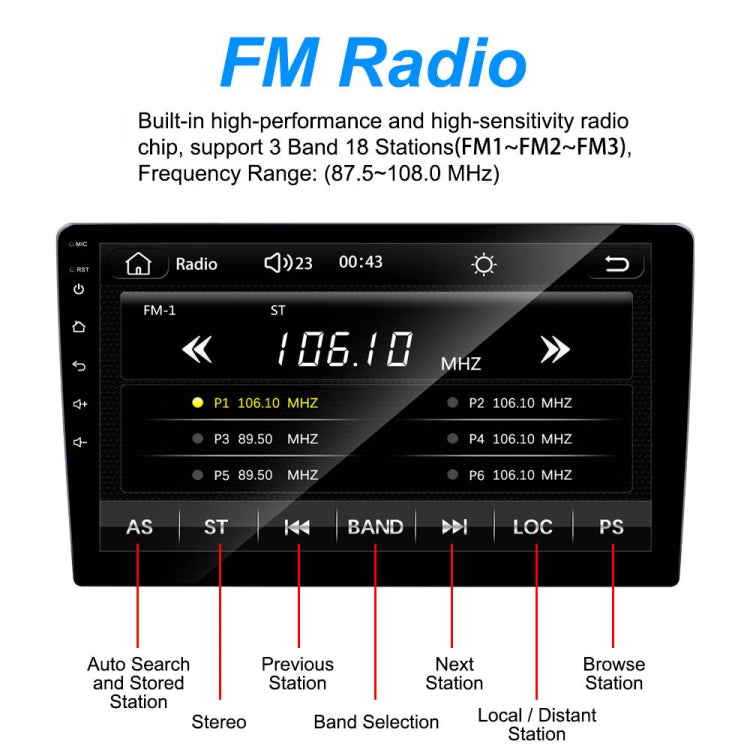C7001 7 Inch Touch Screen Built-In CarPlay Car MP5 Player, Style:, 7 inch Standard, 7 inch Standard+4 Light Camera, 7 inch Standard+8 Light Camera, 7 inch Standard+12 Light Camera, 7 inch Standard+AHD Camera