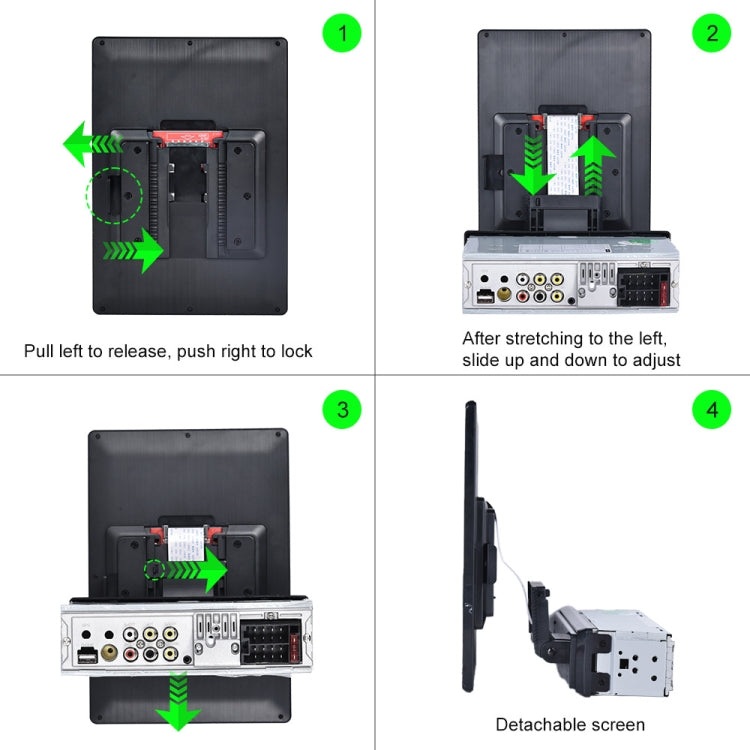 C800 9.5 Inch MP5 Single Butt Carplay Player, Style:, Standard, Standard+4 Light Camera, Standard+8 Light Camera, Standard+12 Light Camera