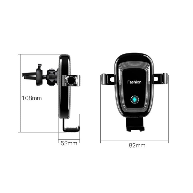 S19 15W Gravity Car Phone Wireless Charging Stand, S19 White, S19 Blue, S19 Black