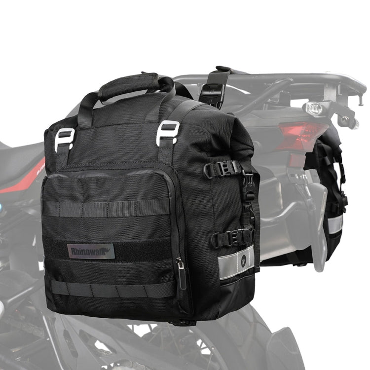 Rhinwalk MT2040 20L Large Capacity Waterproof Quick Release Motorcycle Side Bag, 20L(Black), 20L(Green)