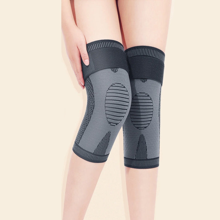 1 Pair Strap Compression Knee Pads Anti-Cold and Anti-Slip Pads, Style:, Mugwort M, Keep Warm M, Mugwort L, Keep Warm L, Mugwort XL, Keep Warm XL, Mugwort XXL, Keep Warm XXL