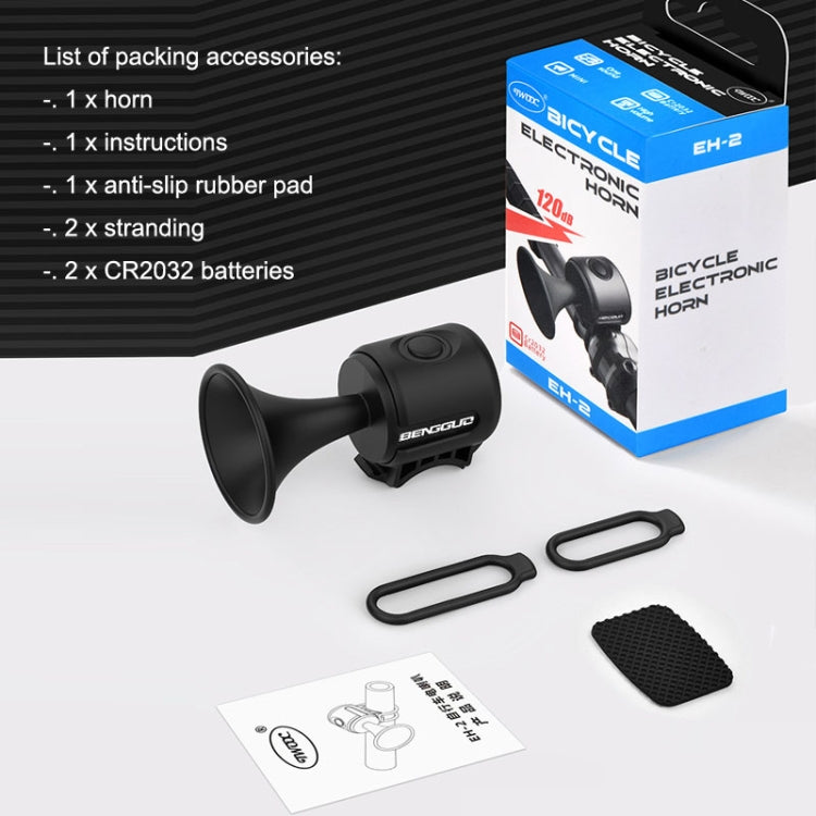BG-3502 Bicycle Small and Portable Electric Horn Children Car Bell, BG-3502 Electric Horn (Black), BG-3502 Electric Horn (Blue)