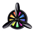Car Air Outlet Perfume Aromatherapy Swivel Fan With Light, Black With Light, Silver With Light, Red With Light