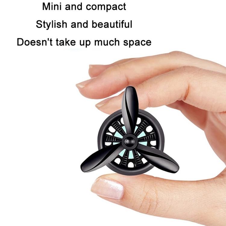 Car Air Outlet Perfume Aromatherapy Swivel Fan With Light, Black With Light, Silver With Light, Red With Light