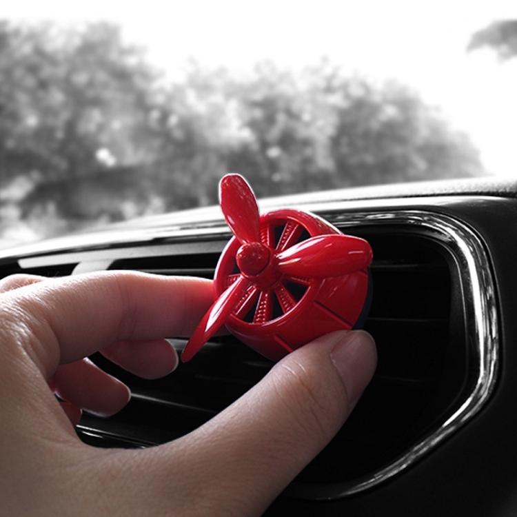 Car Air Outlet Perfume Aromatherapy Swivel Fan With Light, Black With Light, Silver With Light, Red With Light
