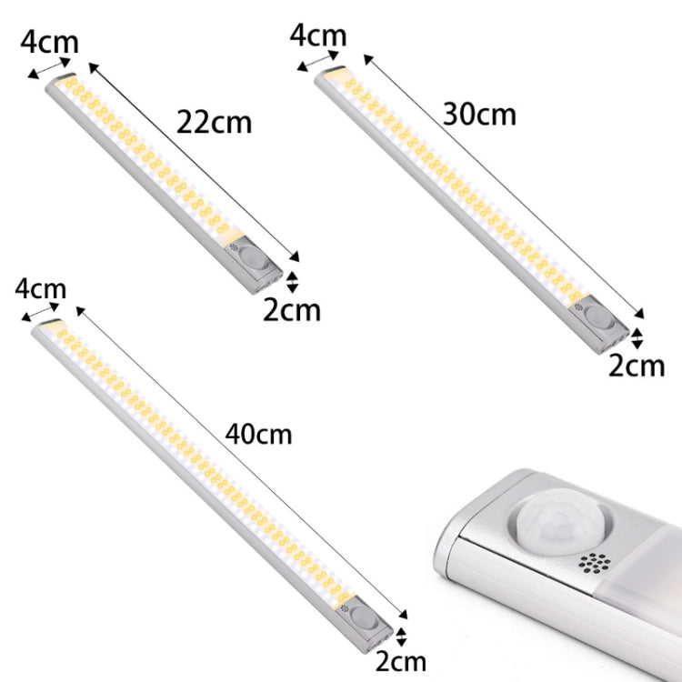 2.8W USB Charging Smart Human Body Sensing Wardrobe Lamp, Length:, 22 cm, 30 cm, 40 cm