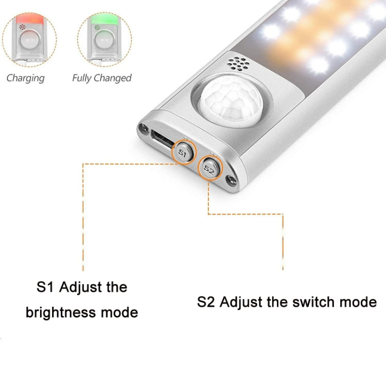 2.8W USB Charging Smart Human Body Sensing Wardrobe Lamp, Length:, 22 cm, 30 cm, 40 cm