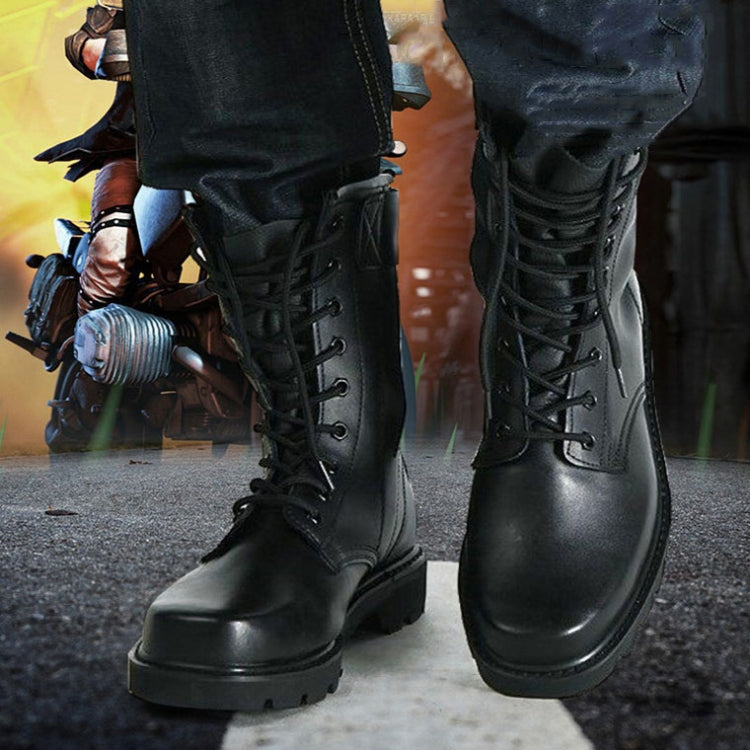 FB-001 Winter Outdoor Training Windproof and Warm Boots, Spec:, Cowhide Wool