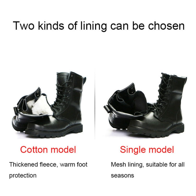 FB-001 Winter Outdoor Training Windproof and Warm Boots, Spec:, Cowhide Wool