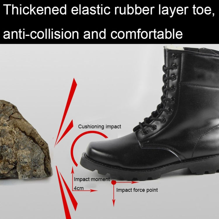 FB-001 Winter Outdoor Training Windproof and Warm Boots, Spec:, Cowhide Wool