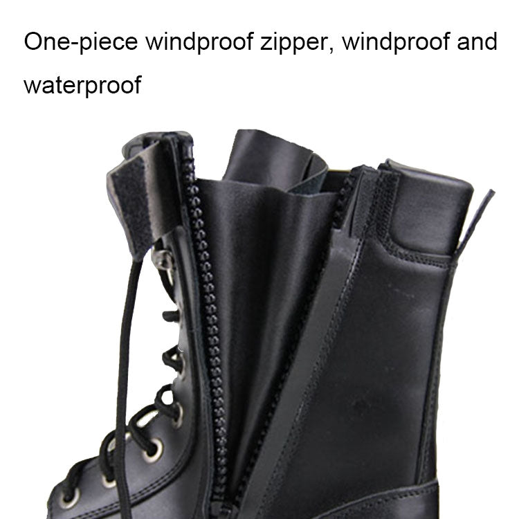 FB-001 Winter Outdoor Training Windproof and Warm Boots, Spec:, Cowhide Wool