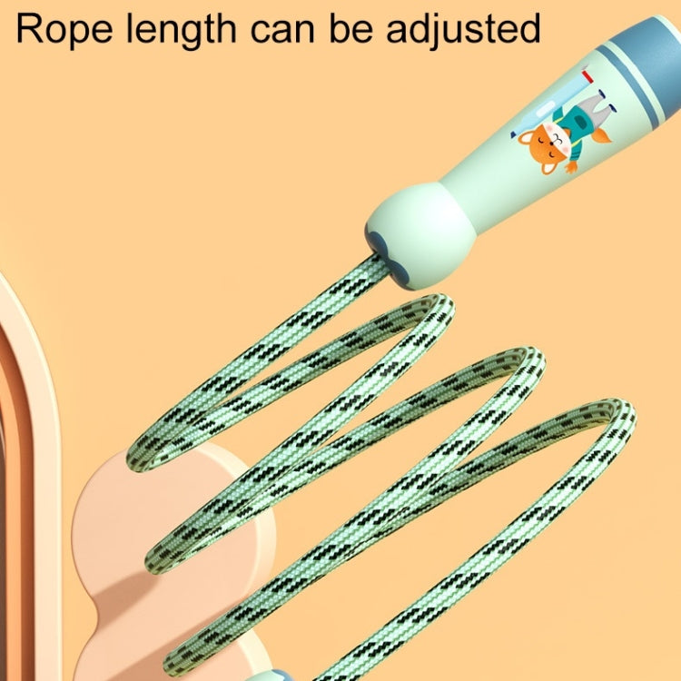 Wooden Handle Adjustable Jump Rope For Children Green(Cotton Rope), Green (Cotton Rope), Red Girl (Cotton Rope), Blue Bear (Cotton Rope), Orange Lion (Cotton Rope), Green (Bamboo Rope), Red Girl (Bamboo Rope), Blue Bear (Bamboo Rope)                   ...