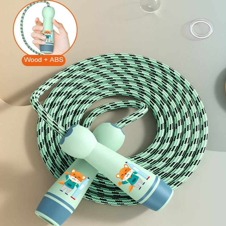 Wooden Handle Adjustable Jump Rope For Children Green(Cotton Rope), Green (Cotton Rope), Red Girl (Cotton Rope), Blue Bear (Cotton Rope), Orange Lion (Cotton Rope), Green (Bamboo Rope), Red Girl (Bamboo Rope), Blue Bear (Bamboo Rope)                   ...