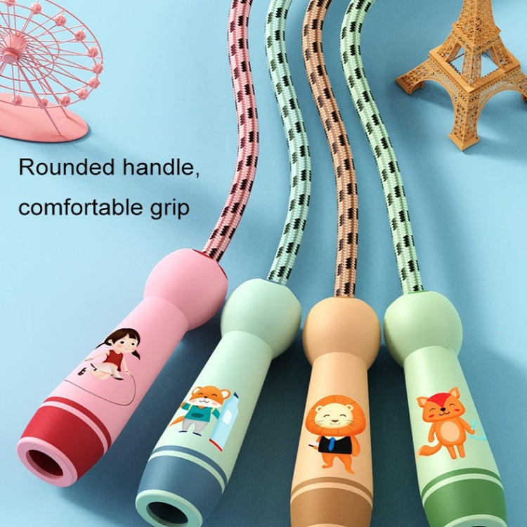 Wooden Handle Adjustable Jump Rope For Children Green(Cotton Rope), Green (Cotton Rope), Red Girl (Cotton Rope), Blue Bear (Cotton Rope), Orange Lion (Cotton Rope), Green (Bamboo Rope), Red Girl (Bamboo Rope), Blue Bear (Bamboo Rope)                   ...