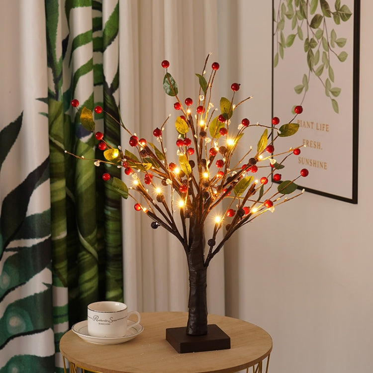SJ-SD048 LED Home Decoration Light Christmas Lighted Tree, Style:, Non-detachable Base Red Fruit, Detachable Base Red Fruit, Non-detachable Base Gold Fruit, Detachable Base Gold Fruit