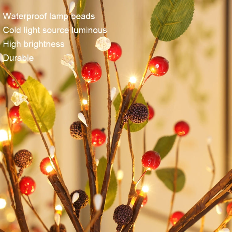 SJ-SD048 LED Home Decoration Light Christmas Lighted Tree, Style:, Non-detachable Base Red Fruit, Detachable Base Red Fruit, Non-detachable Base Gold Fruit, Detachable Base Gold Fruit
