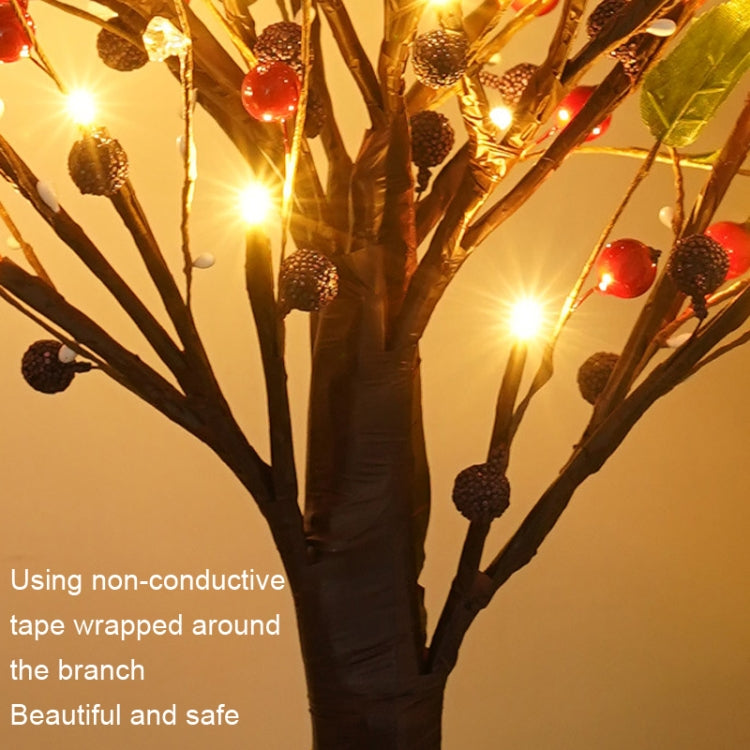 SJ-SD048 LED Home Decoration Light Christmas Lighted Tree, Style:, Non-detachable Base Red Fruit, Detachable Base Red Fruit, Non-detachable Base Gold Fruit, Detachable Base Gold Fruit