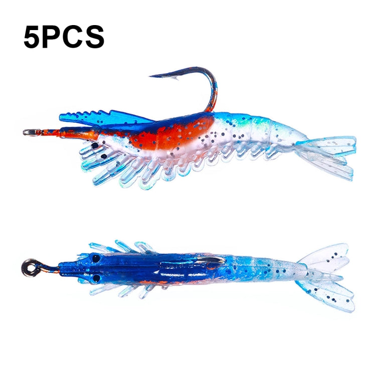 HENGJIA SO077 6cm 3g Lead Wrapped Shrimp Soft Lure Sea Bass Fake Lure, SO077 1, SO077 2, SO077 3, SO077 4