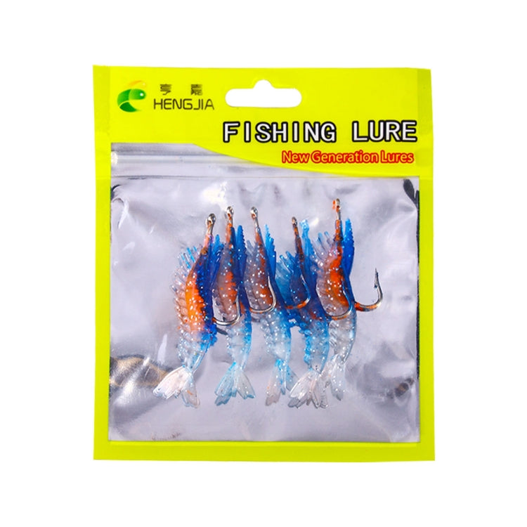 HENGJIA SO077 6cm 3g Lead Wrapped Shrimp Soft Lure Sea Bass Fake Lure, SO077 1, SO077 2, SO077 3, SO077 4