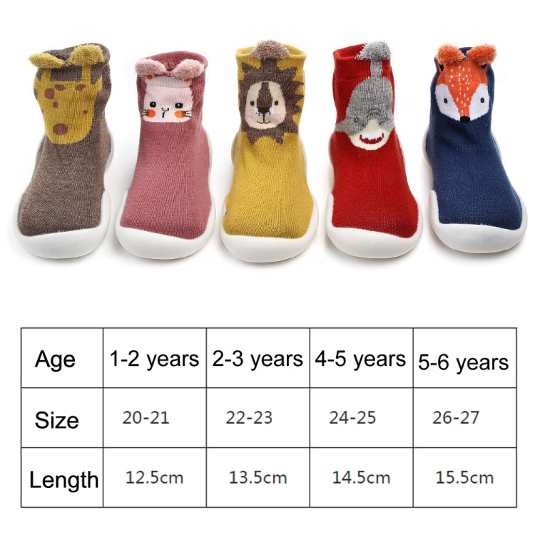 D2201 Children Cartoon Tube Floor Socks Knitted Soft Bottom Baby Shoes Socks, 20-21, 22-23, 24-25, 26-27