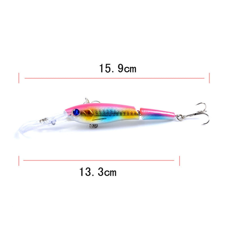 M0208 13.3cm/13.4g Lure Bionic Multi-section Mino Fake Lure Plastic Lure, M0208 1, M0208 2, M0208 3, M0208 4, M0208 6
