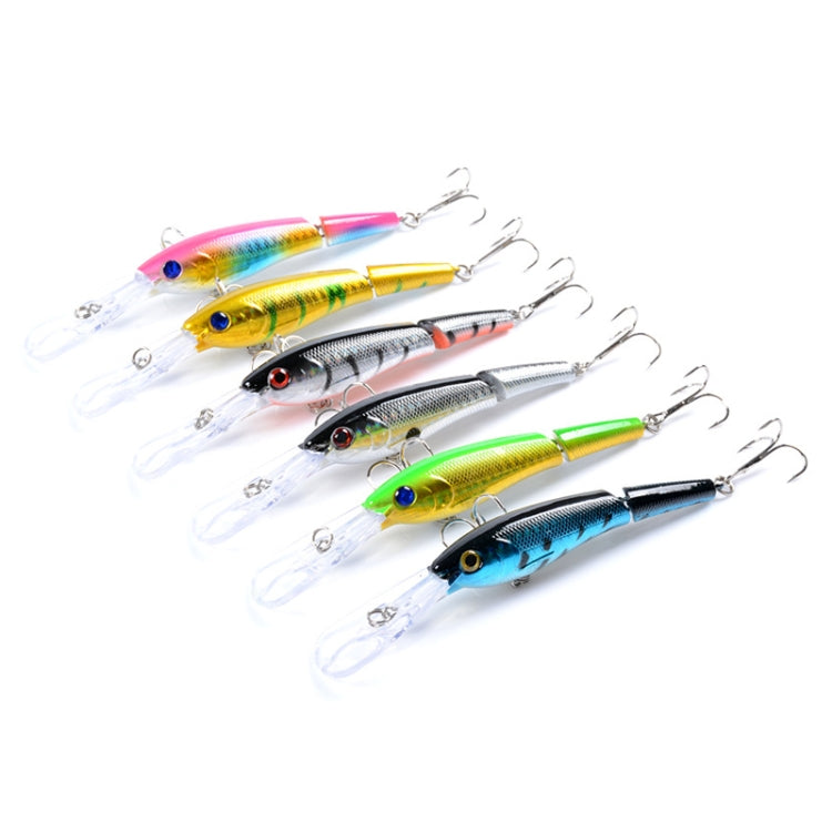 M0208 13.3cm/13.4g Lure Bionic Multi-section Mino Fake Lure Plastic Lure, M0208 1, M0208 2, M0208 3, M0208 4, M0208 6