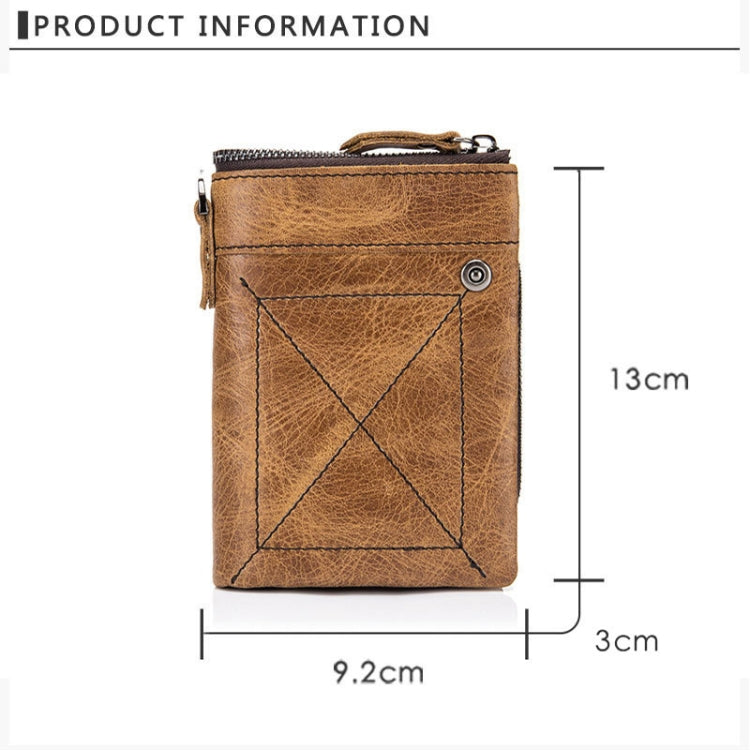BUFF CAPTAIN 013 RFID Anti-theft Detachable Retro Leather Wallet with Multiple Dard Dlots, 013