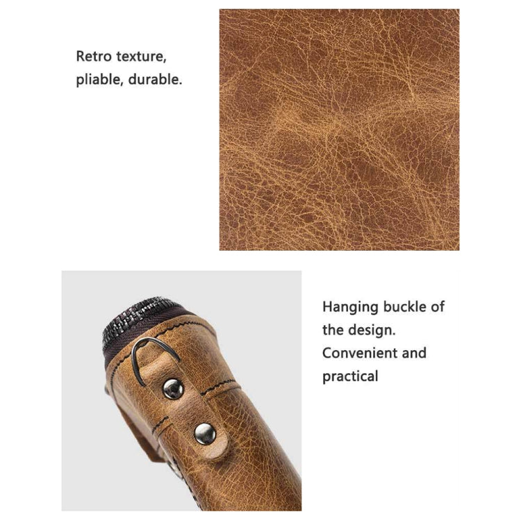 BUFF CAPTAIN 013 RFID Anti-theft Detachable Retro Leather Wallet with Multiple Dard Dlots, 013