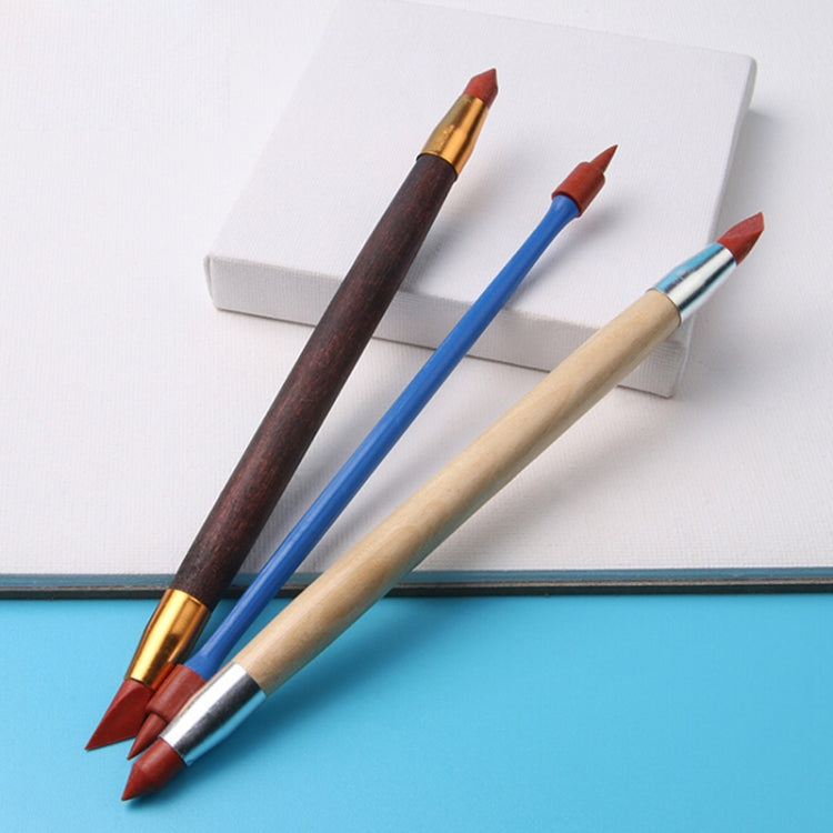 Double-ended Pottery Engraving Soft Tip Silicone Pen, 2 Sets